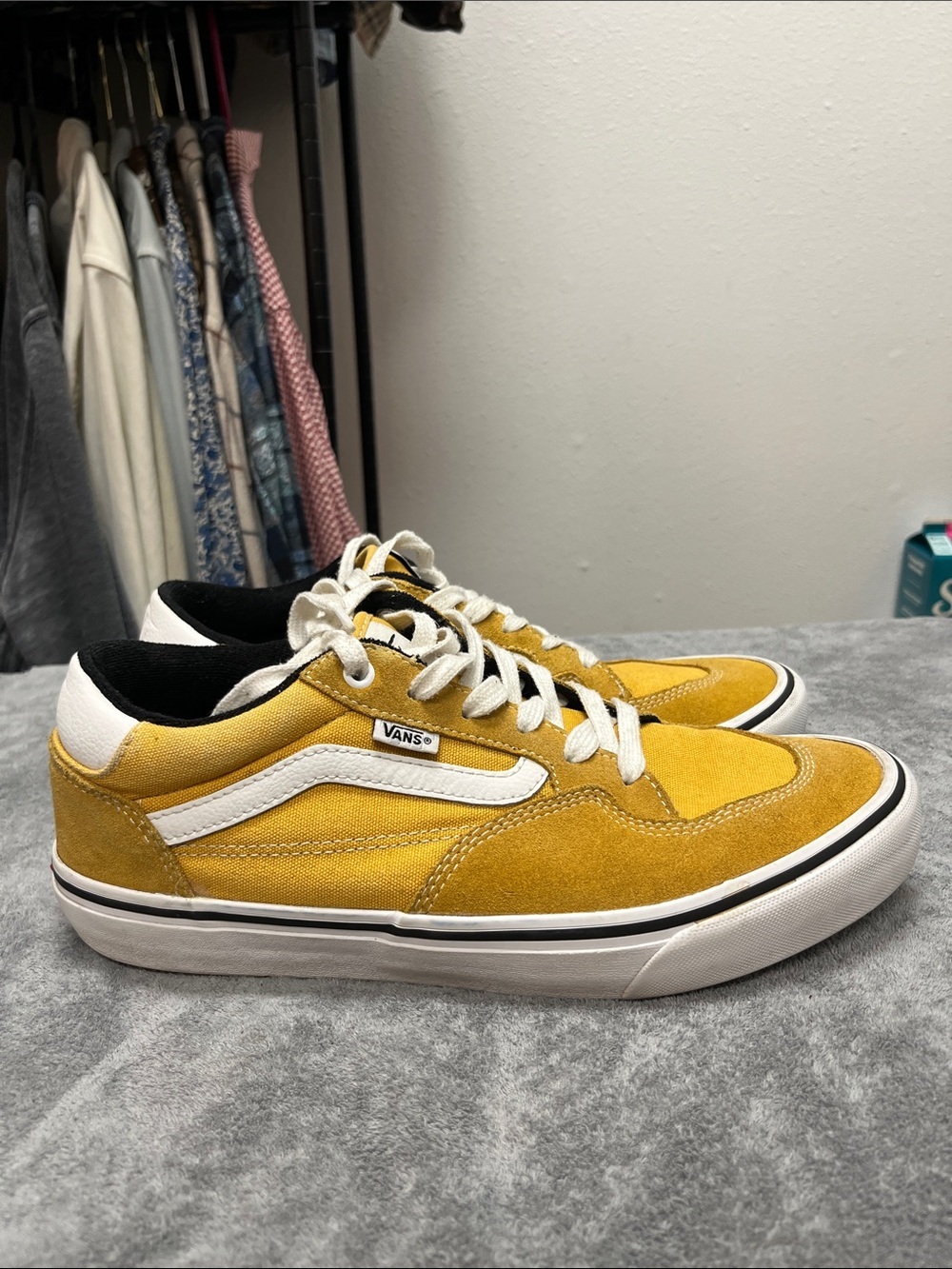 Vans Rowan Pro Yellow & White Low Top Sneakers